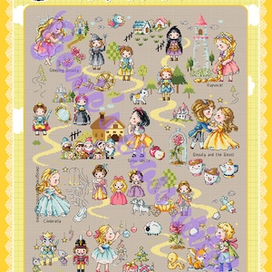 Fairy Tale Land 2 - cross stitch pattern or kit. SODAstitch SO-G131