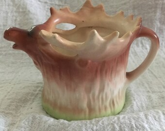 Vintage Figural Czech/Czechoslovakia Porcelain Moose/Elk Creamer