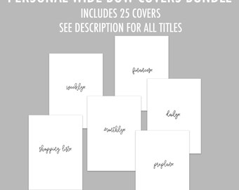 Personal Wide RINGS Bow Cover Bundle - Includes 25 titles