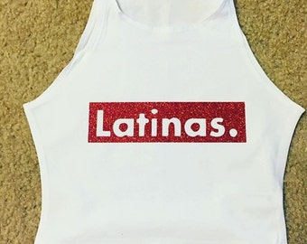 Latinas. Crop Top or T-Shirt