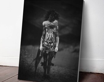 Native American Indian Canvas Print, Nayenezgani ca. 1904, Indigenous Americans, American Indian, indigenous people, NA33C