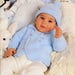 Baby Coat and Hat to Knit includes preemie size use DK yarn instant download knitting pattern