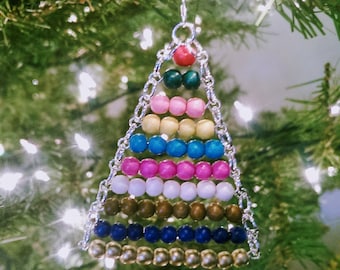 Montessori Ornament~Bead Stair, wooden beads