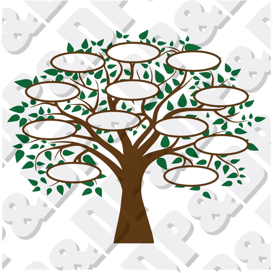 Download Family Tree 12 SVG DXF Digital cut file for cricut or