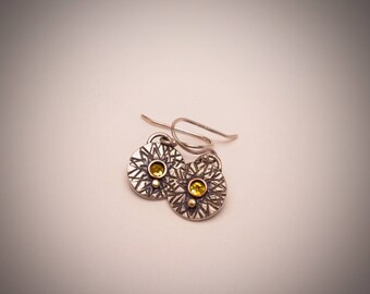 Textured Silver Dangles #2
