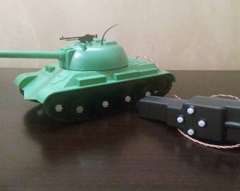 Vintage Soviet Tank toy with remote control