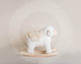 Digital Prop/Composite/Backdrop {Little Easter Lamb Fur Neutral}