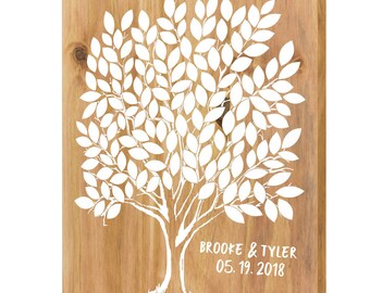 Guest Tree Sign Printable Wedding Tree Guest Book Please