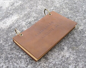 personalized leather journal custom leather notebook leather sketchbook refillable mens journal custom journal handmade journal