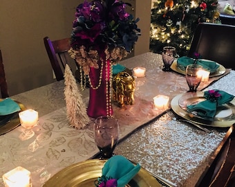 Festive holiday centerpiece