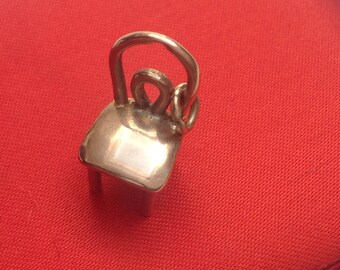 Vtg 70s 9ct Gold Polished Chair Charm
