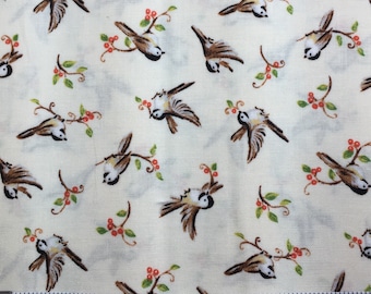 Forest Frolics Birds & Twigs 1930's Repros Quilt Fabric Red Rooster by Heidi Boyd