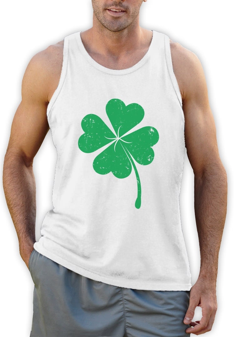 Faded Green Shamrock St. Patrick's Day Men's