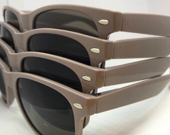 Personalized Brown/Taupe Sunglasses for Wedding/Groom's Party/Bachelore Weekend
