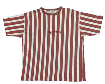 Vintage90s Guess Jeans U.S.A Striped Shirt Size.L FreeShipping.