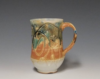 Handmade wheel thrown ceramic mug #1145