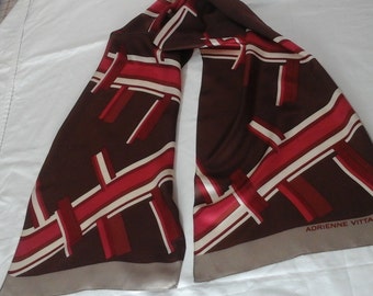 Vintage Adrienne vittadini designer scarf.