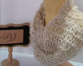 Light # 317 (unbleached) cotton scarf