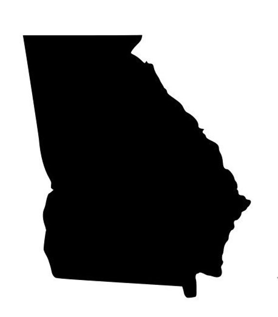 State Of Georgia GA Outline Laptop Cup Decal SVG Digital