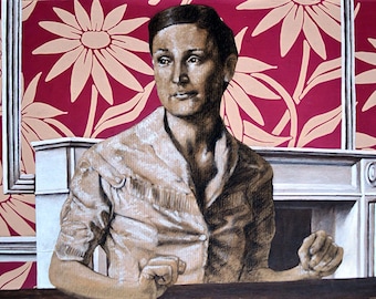 Construction, mixed media on wood