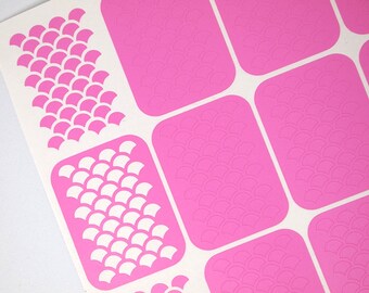 Mermaid scale nail vinyls/ Mermaid nail stencils/ Nail art vinyls/ Ocean nail stencils/ Nail art supplies/ Nail art