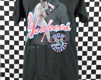 Vintage Don Mattingly Yankees t shirt / 80s New York Yankees tee shirt / NY / Baseball / Donnie Baseball / Salem Sportswear / XL