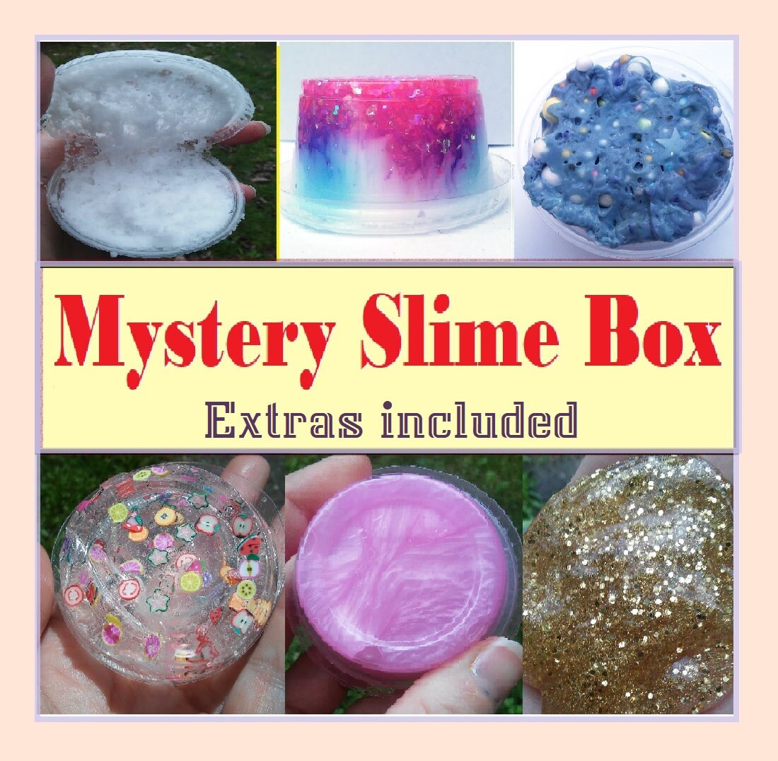 Mystery Slime Box Slime Package with Extras Surprise Gift Box
