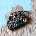 Vintage Rhinestone Clip - Multicolor Rhinestones - Purple Rhinestones - Grapes Fruit Flowers - Shoe Clip - Sweater Clip - Pink Blue White