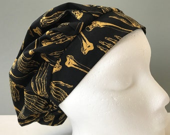 Bouffant Scrub Hat - Skeleton Bones