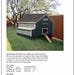 5'x6' Gable Chicken Coop / Duck House Blueprints Plans, Material List and Step-By Step Instructions Included, Design 90506MG