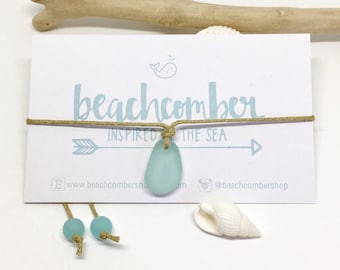 sea glass jewelry, eco friendly beach anklet