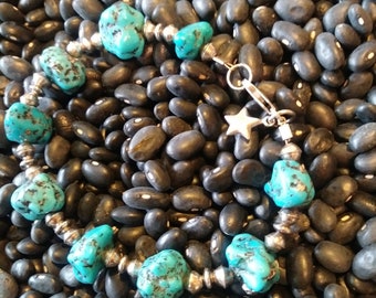 Turquoise chunky bracelet