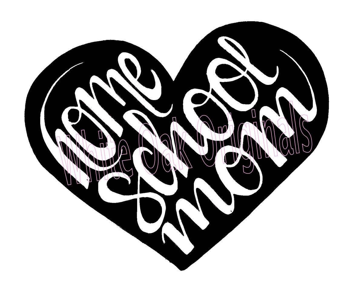 Homeschool Mom Heart svg