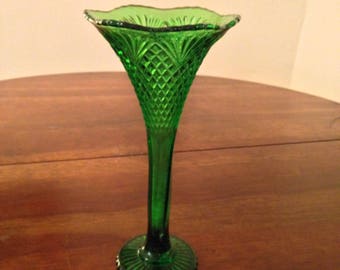Art Deco Green Vase