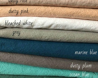 Linen Bleached White fabrics for Kerry