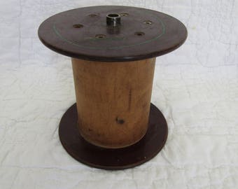 Vintage Large Wood Thread / Twine Spool Industrial
