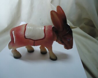Vintage Plastic or Celluloid Donkey Nodder Bobblehead, collectable