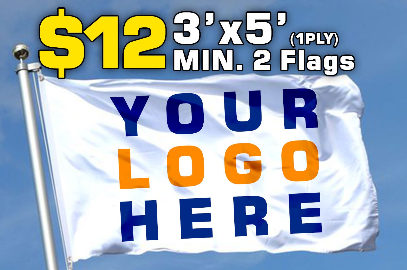 custom flags made to order size 3ftX5ft delivery in 6 business