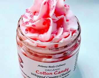 Cotton candy fluffy whipped soap organic whipped soap vegan whipped soap