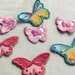 Wholesale LOT 20Multi colors butterfly Applique Patches, sewing on