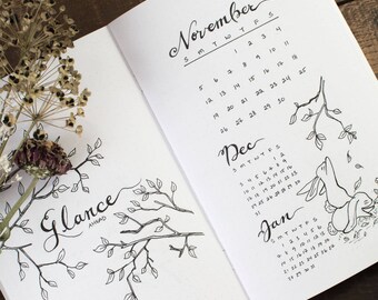 Full Blank Set up | Printable for Journal or Planner - Deer