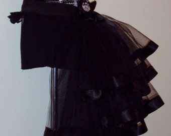 Black Burlesque Bustle Belt all sizes available