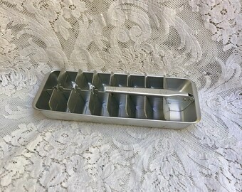 Vintage Aluminum Ice Cube Tray - Redi-Cube Tray - GE Ice Cube Tray - 1950s Refrigerator