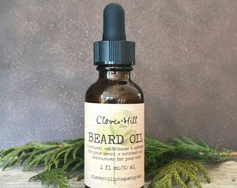 Coconut Woods Beard Oil, Beard Conditioner, Beard Softener, Men's Facial Moisturizer, Beard Grooming Oil, Skincare For Men, 1oz/30ml
