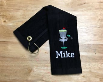 Disc golf, Personalized disc golf towel, disc golf gift, team towels, disc golf towel, embroidered towel, personalized,