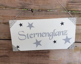 Decorative wooden sign"Star shine