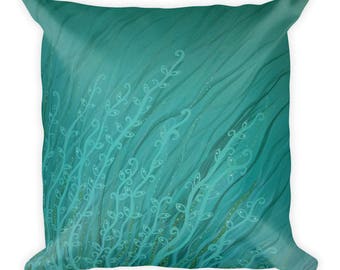 Eye Dig An Octopus Garden by Jennifer Gregory Portz - Art Pillow