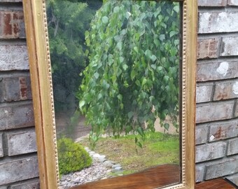 Antique French Mirror - Antique French Louis XVI Period Gilt Mirror with Antique Glass