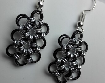 Earrings Black/Silver