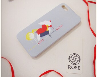 Phone Case iPhone SE - White Rabbit / I'm late for a very important date / Alice in Wonderland